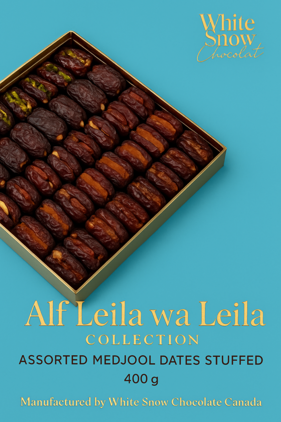 Alf Leila wa Leila Collection     Assorted Medjool dates stuffed  400 g