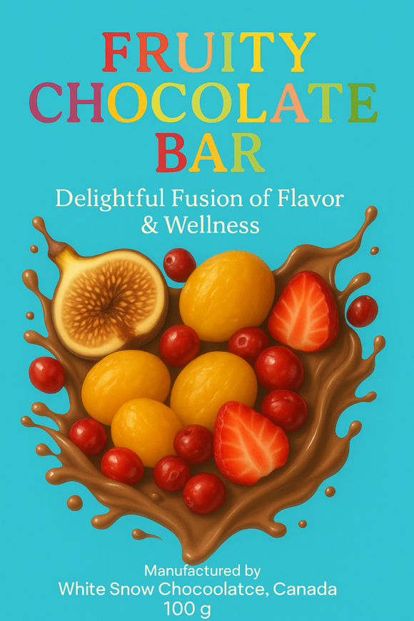 Fruity  Dark  Chocolate Bar 100g