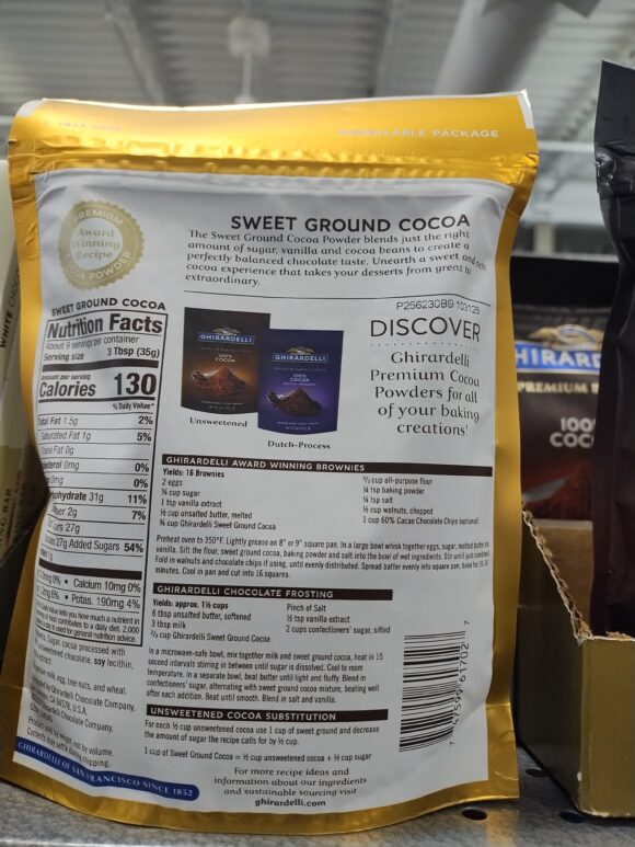 Ghirardelli Sweet Ground Cocoa Chocolate Powder, 10.5 Ounce Pouch-We currently offer delivery only in the Toronto area - Image 3