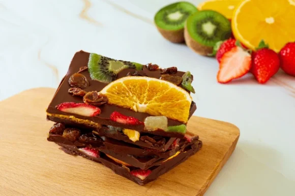 Premium Belgian Milk Chocolate Bar with Dried Fruits & Balanced Sugar-We currently offer delivery only in the Toronto area - Image 2