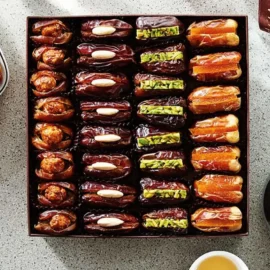 Alf Leila wa Leila Collection     Assorted Medjool dates stuffed  400 g-Delivery is available in the GTA only.