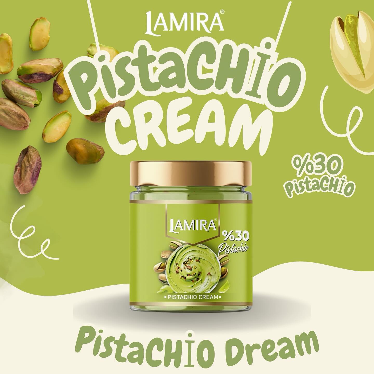 Lamira Pistachio Cream 200gr - Image 2