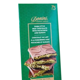 Donini - Dubai Style Milk Chocolate with Pistachios and Kunafa Bar